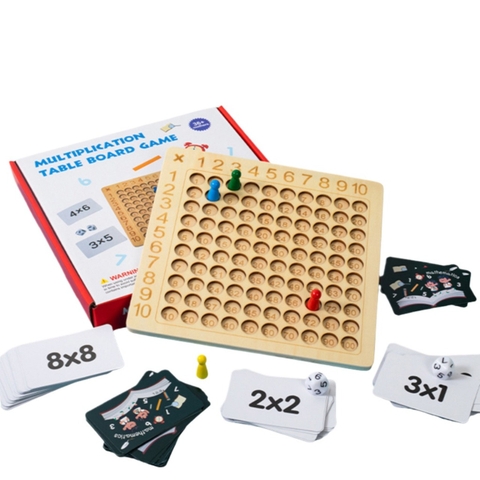 Bảng Đồ Chơi Gỗ Học Bảng Cửu Chương Toán Giáo Dục Theo Phương Pháp Montessori Giúp Bé Ghi Nhớ Nhanh -POPIKIDS