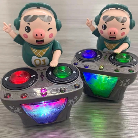 Đồ Chơi Chú Heo Chơi DJ – Nhún Nhảy Theo Nhạc Vui Nhộn, Đèn Sáng Màu, Phát Triển Kỹ Năng Thính Giác Cho Bé- POPIKIDS