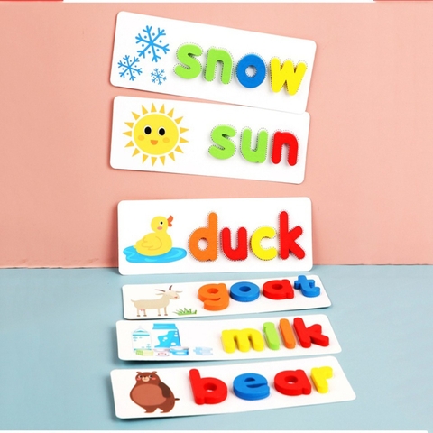 Đồ Chơi Giáo Dục Thông Minh Spelling Game Ghép Từ Tiếng Anh Theo Thẻ Giúp Bé Phát Triển Ngôn Ngữ -POPIKIDS