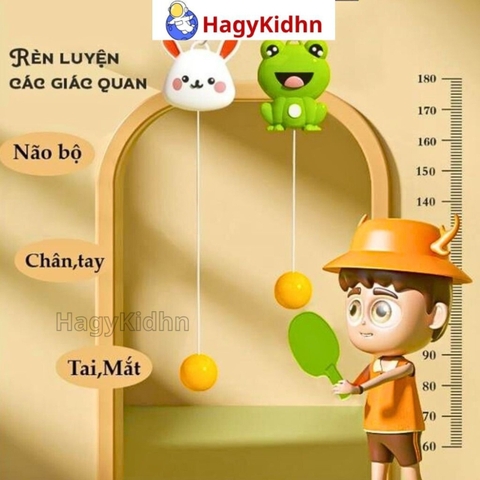 Bóng Bàn Treo Tường Cho Bé – Đồ Chơi Vận Động Nhựa ABS Cao Cấp Giúp Bé Phát Triển Kỹ Năng -POPIKIDS