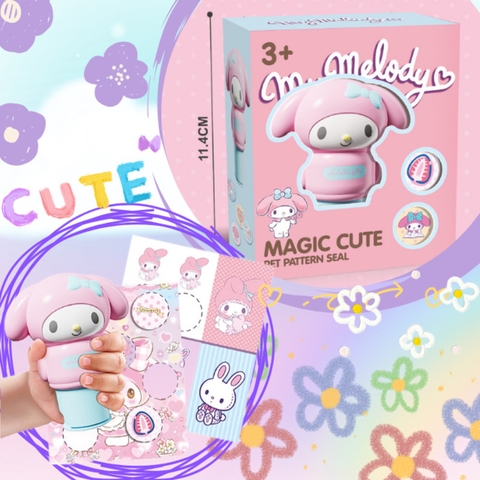 Đồ Chơi Con Dấu Sticker Ma Thuật Cho Bé Với Nhiều Kiểu Dáng Kèm Bộ 25 Nhãn Dán Đa Dạng -POPIKIDS