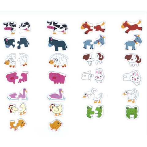 Đồ Chơi Bộ Ghép Hình Hộp Sắt 2 Mảnh Shapes Puzzle Thông Minh Phát Triển Trí Tuệ Cho Bé - POPIKIDS