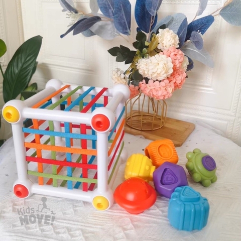 Đồ Chơi Hộp Thả Hình Khối Cho Bé 1 2 3 Tuổi – Rèn Luyện Trí Thông Minh, Giáo Dục Montessori Cao Cấp -POPIKIDS