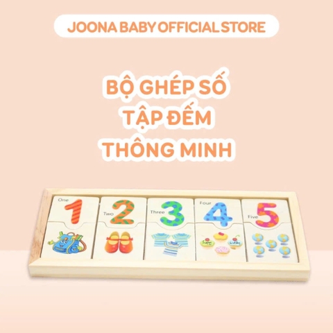 Thẻ Học Đếm Số Thông Minh Bằng Gỗ Cho Bé Giúp Phát Triển Tư Duy Và Kỹ Năng Cơ Bản -POPIKIDS
