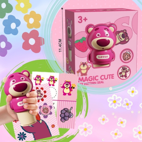Đồ Chơi Con Dấu Sticker Ma Thuật Cho Bé Với Nhiều Kiểu Dáng Kèm Bộ 25 Nhãn Dán Đa Dạng -POPIKIDS