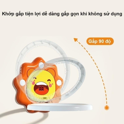 Bóng Rổ Treo Tường Cho Bé Hình Sư Tử Dễ Thương – Trò Chơi Thể Thao Phát Triển Kỹ Năng Cho Bé- POPIKIDS