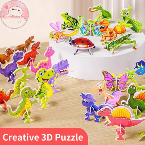 100 Món Quà Đồ Chơi Giáo Dục DIY Cho Trẻ Em 3D Giấy Ba Chiều Côn Trùng Xếp Hình Đồ Chơi Trẻ Em Hoạt Hình Mô Hình Lắp Ráp