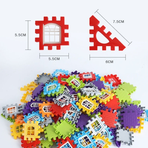 Bộ Đồ Chơi Lắp Ghép Khối Xây Dựng 150 Chi Tiết, LEGO Xây Nhà Có Cửa Mở Giúp Bé Phát Triển Trí Thông Minh Và Sáng Tạo - POPIKIDS