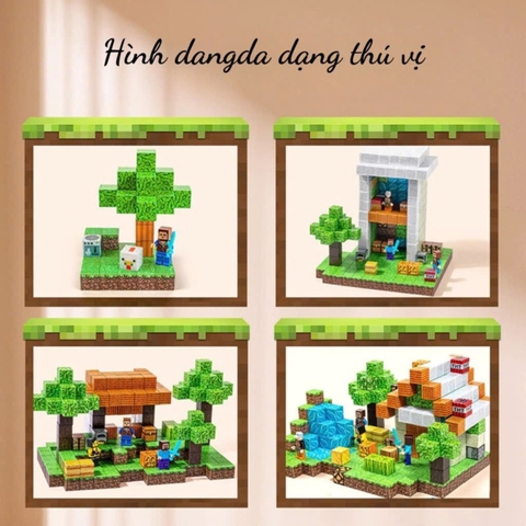 Khối Nam Châm Từ Tính Đa Dạng Màu Sắc - Đồ Chơi Lắp Ráp Khối Xây Dựng -POPIKIDS
