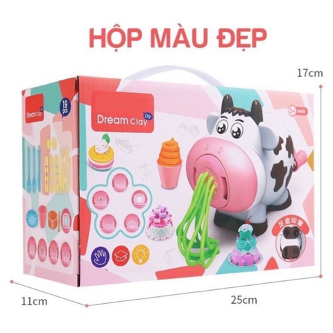 Đất Nặn An Toàn Cho Bé Tạo Hình Theo Khuôn Siêu Ngộ Nghĩnh – Đồ Chơi Đất Nặn Bò Sữa Cho Bé Vui Chơi Khám Phá- POPIKIDS