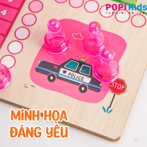 Boardgame Gỗ 2in1 Lala, Cờ Caro & Cờ Cá Ngựa | Đồ Chơi Tư Duy Logic Cho Bé, Thương Hiệu Lalala Baby