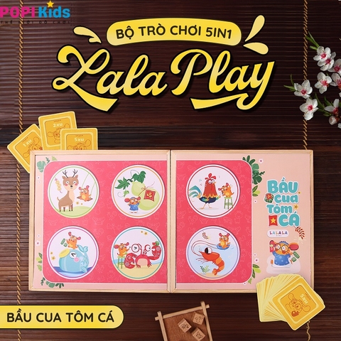 Đồ Chơi Board Game 5in1 Cho Bé – LalaPlay Nhiều Trò Dân Gian, Giúp Bé Thông Minh Hơn