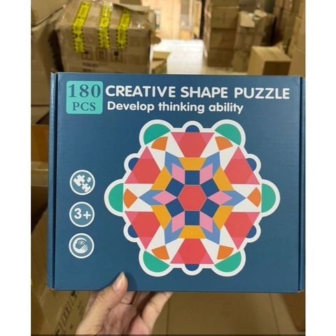 Đồ Chơi Giáo Dục Cao Cấp Cho Bé – Khối Tangram 180 Mảnh Giúp Bé Tư Duy Sáng Tạo Tangram 180 mã MS-180 - POPIKIDS