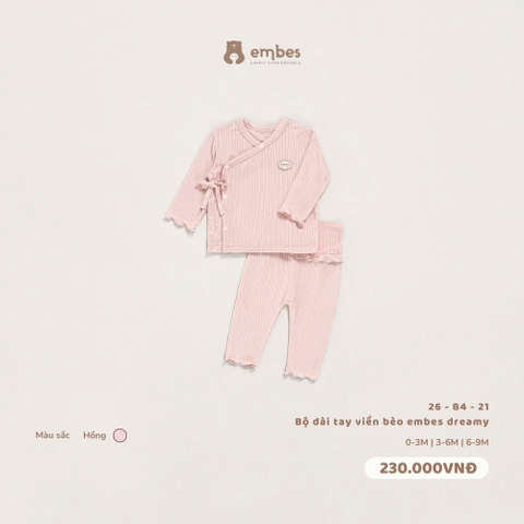 EMBES - Bộ dài tay viền bèo embes dreamy - 26-B4-21