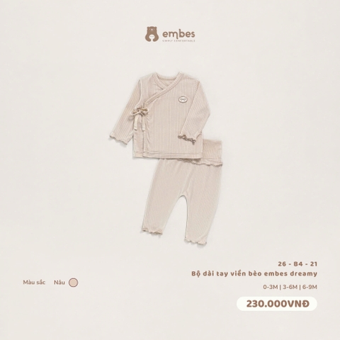 EMBES - Bộ dài tay viền bèo embes dreamy - 26-B4-21