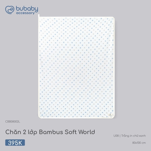(FS) BU - Chăn 2 lớp Bambus Soft World - CBB08002L