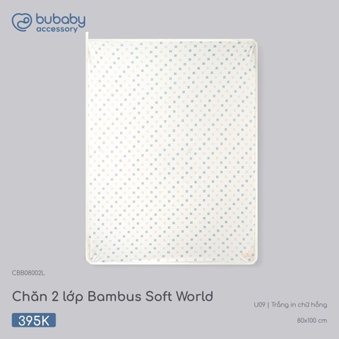 (FS) BU - Chăn 2 lớp Bambus Soft World - CBB08002L