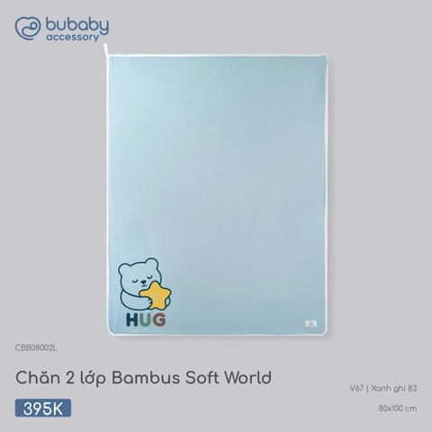 (FS) BU - Chăn 2 lớp Bambus Soft World - CBB08002L