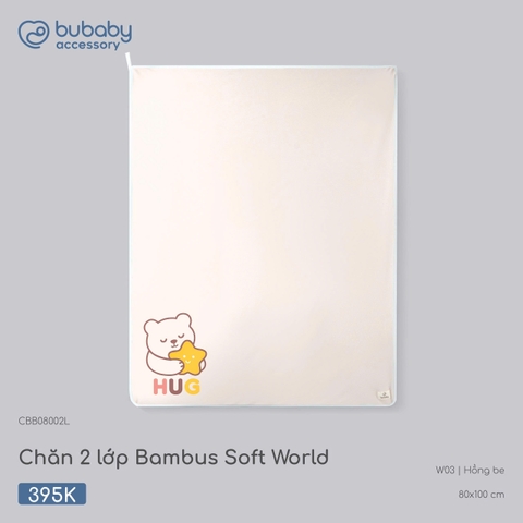 (FS) BU - Chăn 2 lớp Bambus Soft World - CBB08002L