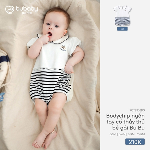 BU - Body chip ngắn tay cổ thủy thủ bé gái Bu Bu - PCT2353BG