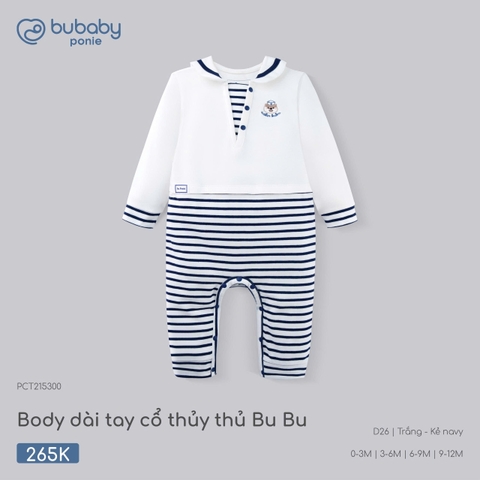 (0M-9M) BU - Body dài tay cổ thủy thủ Bu Bu - PCT215300
