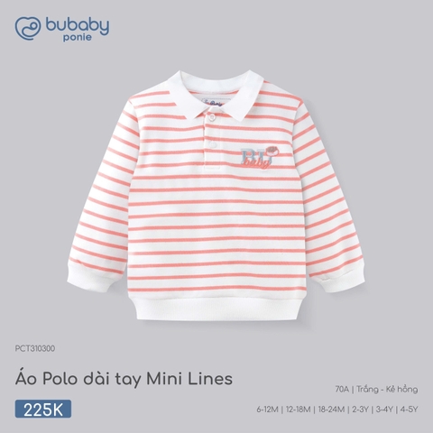 (6M-4Y) BU - Áo Polo dài tay Mini Lines - PCT310300