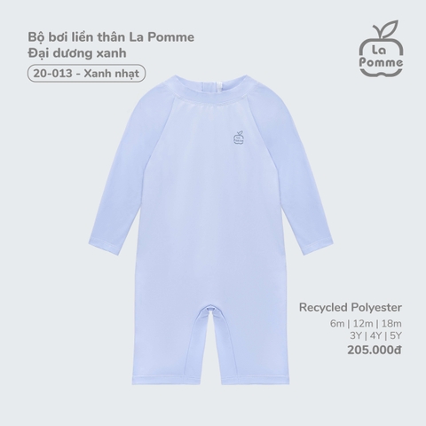 (9M-4Y) LP - Bộ bơi liền thân La Pomme Đại dương xanh - Xanh nhạt