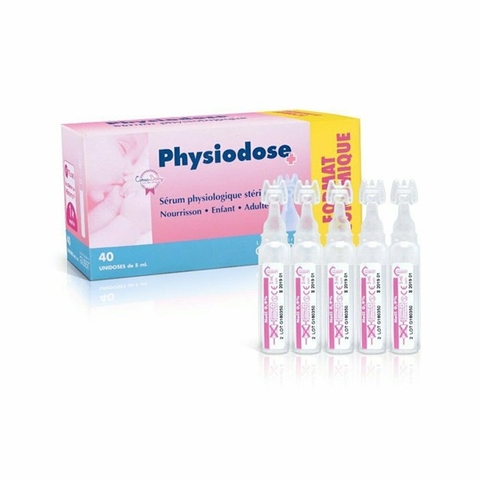 VV - Dung dịch nước muối biển Physiodose - Vỉ 5 ống