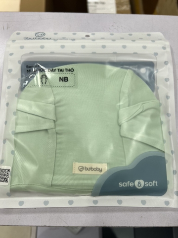 (3M-6M) BU - Mũ Buộc dây tai thỏ Bonnet ABB194321 - Xanh matcha