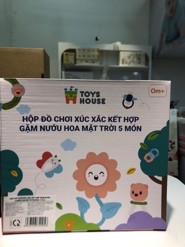 DCBY - Hộp đồ chơi xúc xắc kết hợp gặm nướu 5 món cho bé Toyhouse 11532 -
