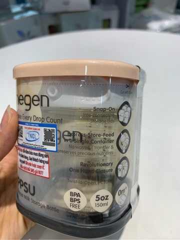 HEGEN - Bình trữ sữa Hegen PPSU 150 ml nắp màu trắng -