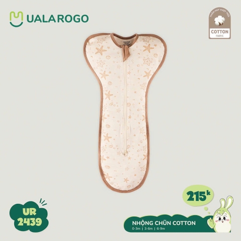 (0M-6M) UR - Nhộng chũn cotton 2439 - Be Sao