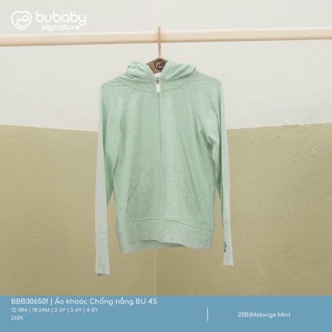 (12M-4Y) BU - Áo Chống nắng có mũ BU 4S BBB306501 - Melange Mint