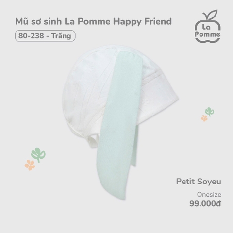 (FS) LP - Mũ sơ sinh La Pomme Happy Friend - Happy Friend