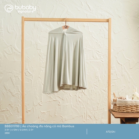(6M-3Y) BU - Áo choàng đa năng có mũ Bambus - BBB311700