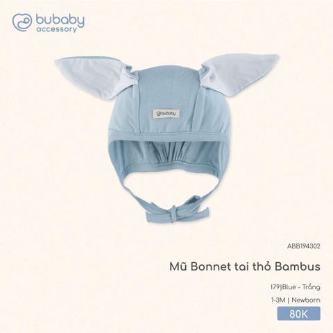 (NB-1M) BU - Mũ Bonnet tai thỏ Bambus - ABB194302