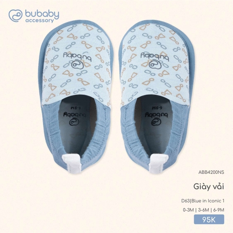 (0M-6M) BU - Giày vải ABB4200NS ABB4200NS - Blue in Iconic 1
