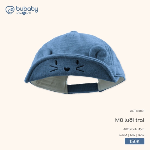 (6M-3Y) BU - Mũ lưỡi trai - Xanh đậm