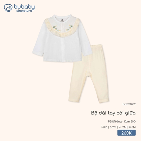 (1M-9M) BU - Bộ dài tay cài giữa - BBB110212