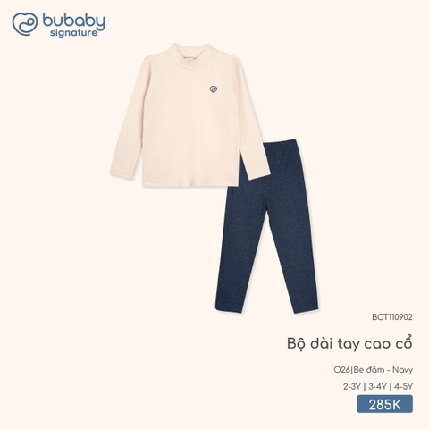 (2Y-4Y) BU - Bộ dài tay cao cổ BCT110902 - Be đậm