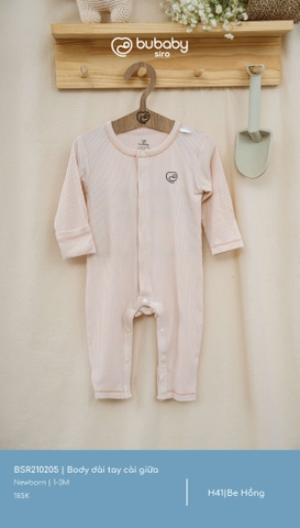 (NB-1M) BU S10 - Body dài tay cài giữa - BSR210205