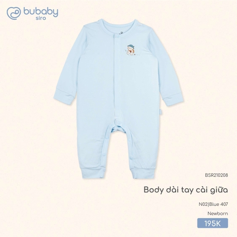 (Newborn) BU - Body dài tay cài giữa - BSR210208