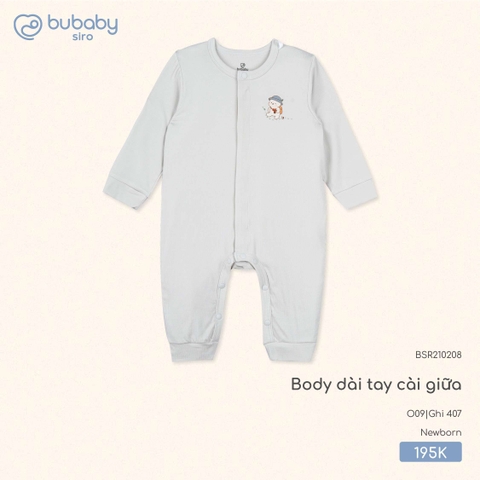(Newborn) BU - Body dài tay cài giữa - BSR210208