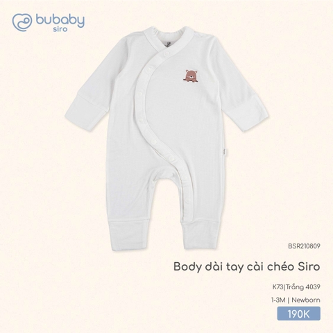 (NB-1M) BU - Body dài tay cài chéo Siro - BSR210809
