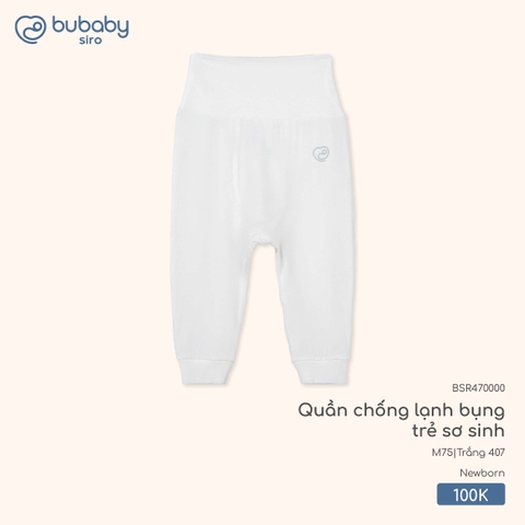 (Newborn) BU - Quần chống lạnh bụng trẻ sơ sinh BSR470000 - Trắng 407