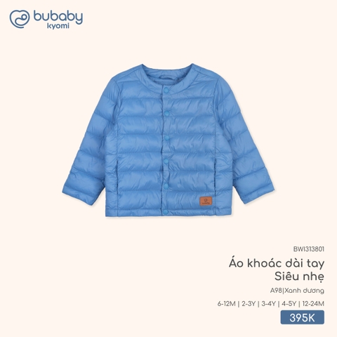 (6M-3Y) BU - Áo khoác dài tay Siêu nhẹ BWI313801 - Xanh dương