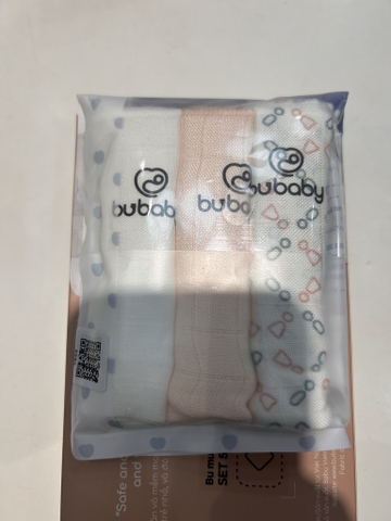 (FS) BU S30 - Khăn sữa muslin Pack 3 (30x30cm) - ABM030000