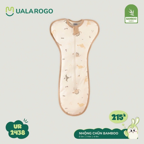 (0M-6M) UR - Nhộng chũn bamboo 2438 - Kem Hồng