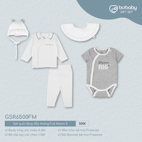 (0-3M) BU S30 - Gift Set bộ cài chéo cổ Peter pan + Body chip cài chéo (3 - GSR6500FM