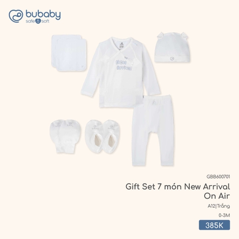 (0-3M) BU Z5 - Gift Set 7 món New Arrival On Air - GBB600701